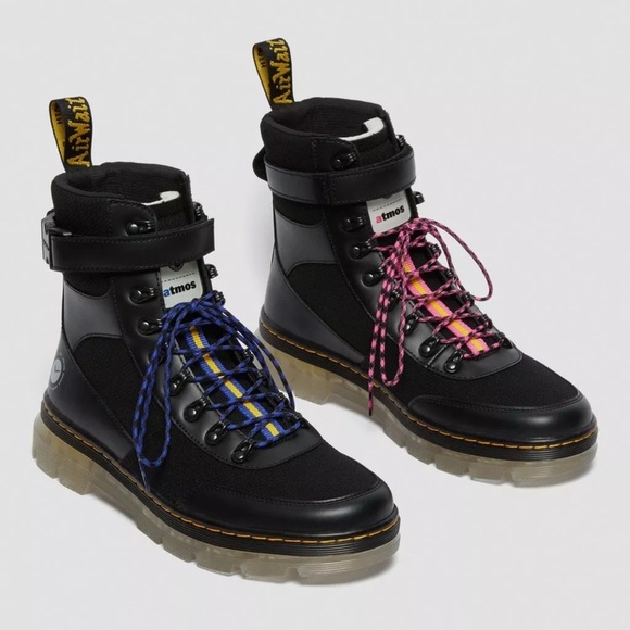 Dr Martens Combs Tech Atmos Super Knit Boots Size 8 Women - Picture 1 of 13